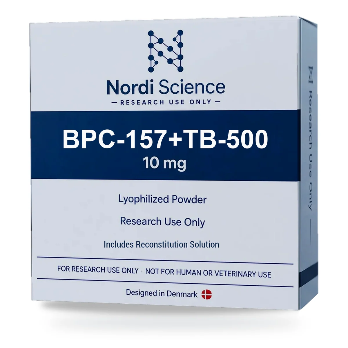 BPC-157+TB-500 retail box, perspective view