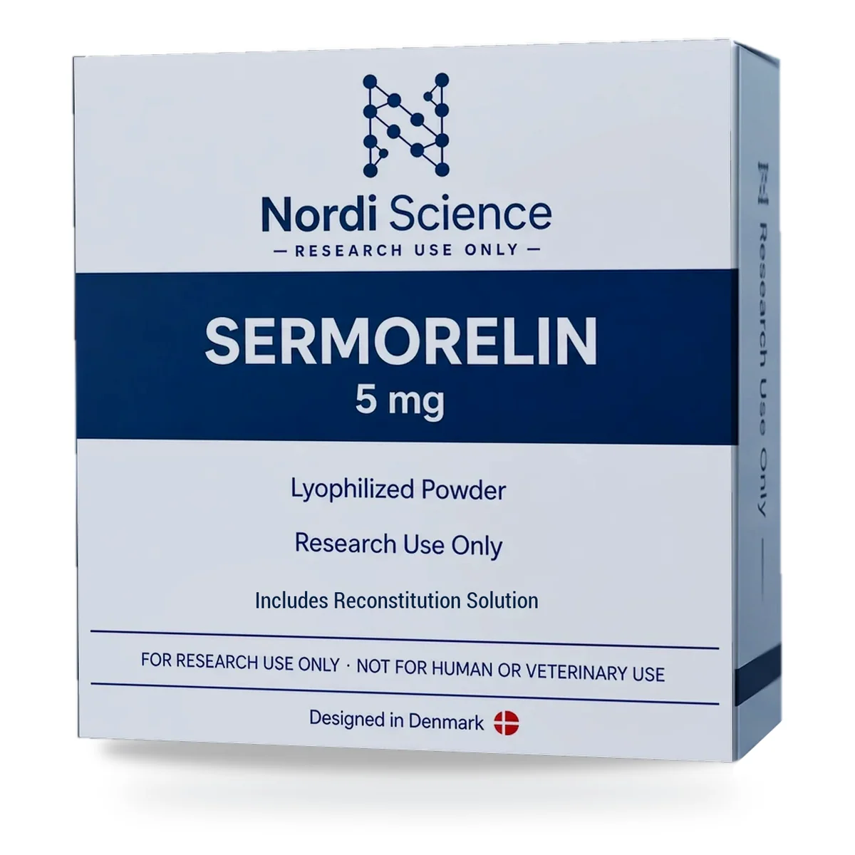 SERMORELIN retail box, perspective view